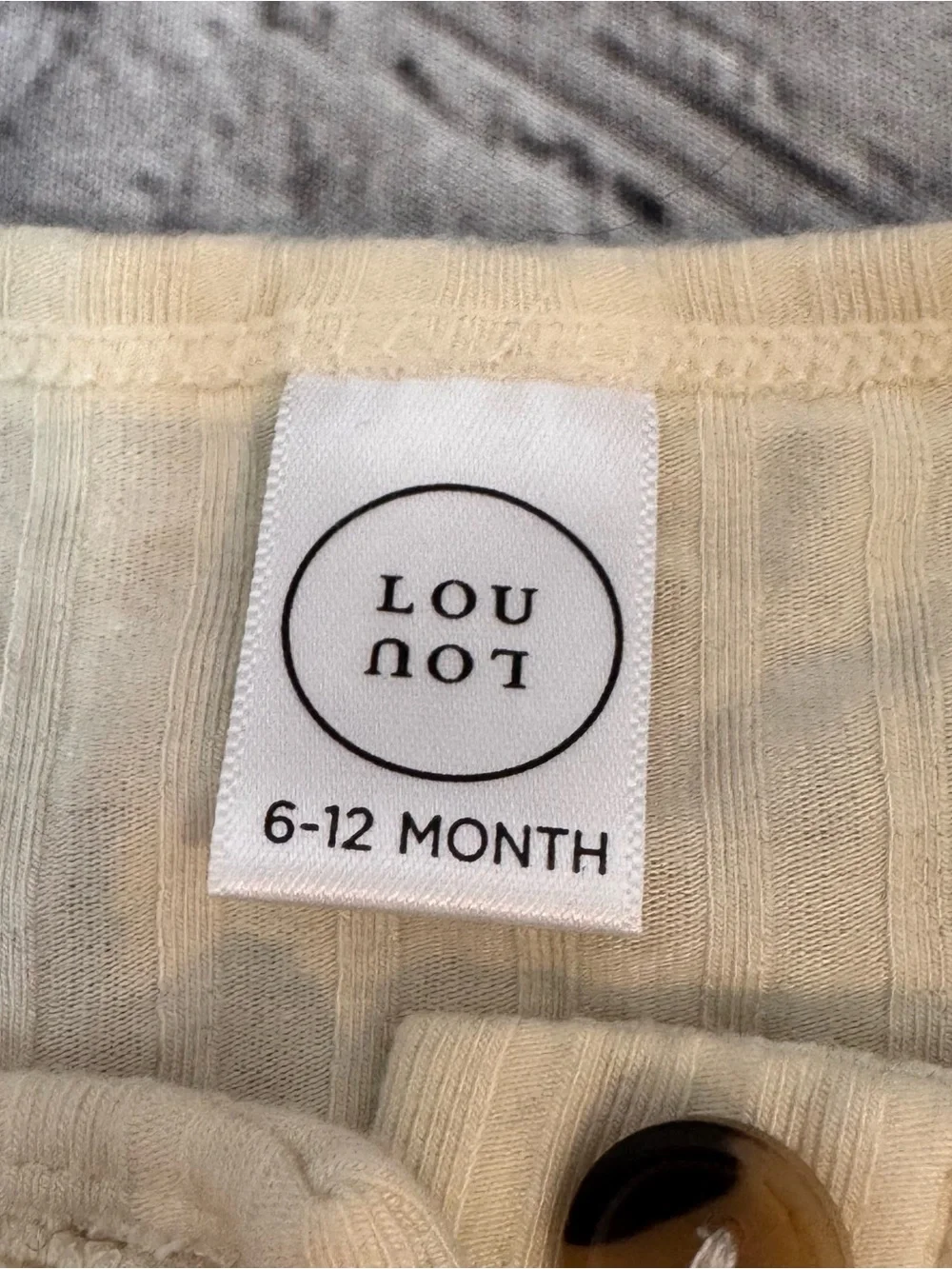 Lou Lou Ribbed Cream Baby Outfit
